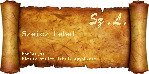 Szeicz Lehel névjegykártya
